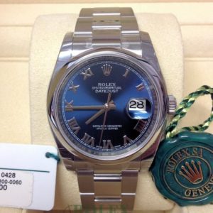 Rolex replica Datejust 116200 36mm Blue Roman orologio assemblato