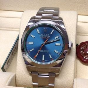 Rolex replica Milgauss 116400GV Blue Dial orologio assemblato