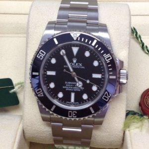 Rolex replica Submariner 114060 Non-Date Black Ceramic orologio assemblato