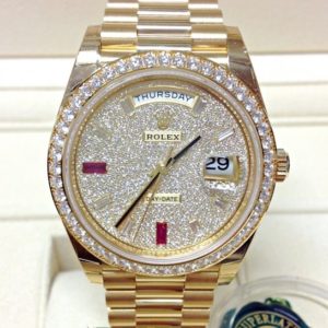 Rolex replica Day-Date 40 228348RBR Yellow Gold orologio assemblato