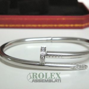 Cartier replica just on clue bracciale oro bianco gioiello assemblato