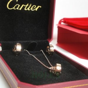 Cartier replica love collier completo orecchini oro rosa gioiello assemblato