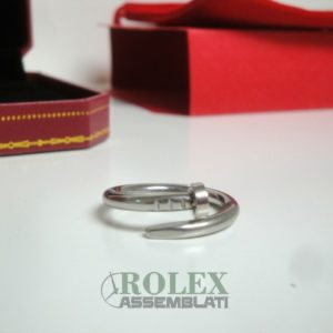 Cartier replica just on clue anello oro bianco gioiello assemblato