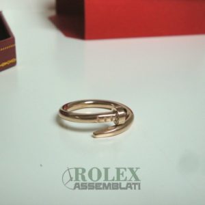 Cartier replica just on clue anello oro rosa gioiello assemblato