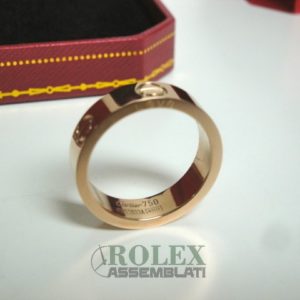 Cartier replica love anello oro rosa gioiello assemblato