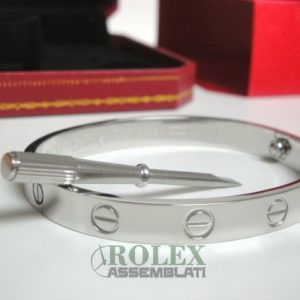 Cartier replica love bracciale oro bianco gioiello assemblato