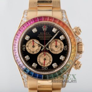 rolex replica daytona rainbow oro giallo orologio assemblato