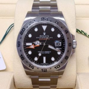 Rolex replica Explorer II 216570 42mm Black Dial orologio assemblato