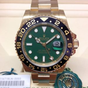 Rolex replica GMT Master II 116718LN Yellow Gold orologio assemblato