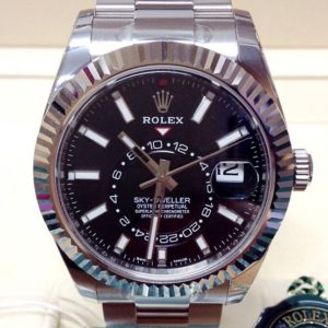 Rolex replica Sky-Dweller 326934 Stainless Steel black dial orologio assemblato