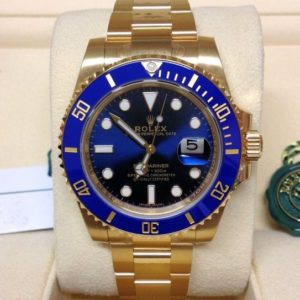 Rolex replica Submariner Date 116618LB Yellow Gold orologio assemblato