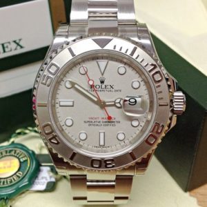Rolex replica Yacht-Master 116622 Platinum Dial orologio assemblato