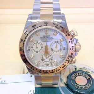 Rolex replica Daytona 116503 Bi-Colour M.O.P. Diamond orologio assemblato