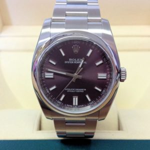Rolex replica Oyster Perpetual 116000 36mm Red Grape orologio assemblato
