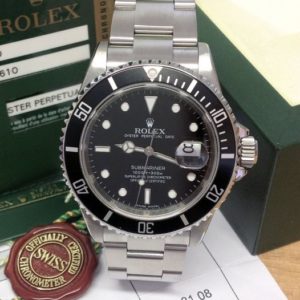 Rolex replica Submariner Date 16610LN Engraved Rehaut orologio assemblato