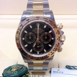 Rolex replica Daytona 116503 Bi-Colour Black Dial orologio assemblato