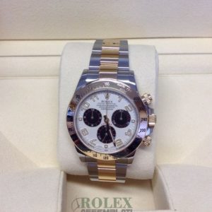 Rolex replica Daytona 116523 Bi-Colour Panda Dial orologio assemblato
