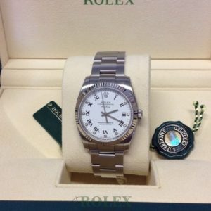 Rolex replica Air King 114234 34mm White Diamond orologio assemblato