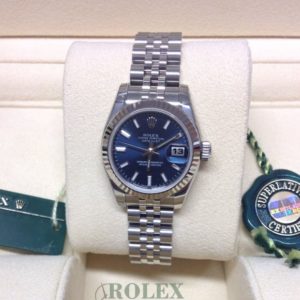 Rolex replica Datejust Lady 179174 26mm Blue Baton orologio assemblato