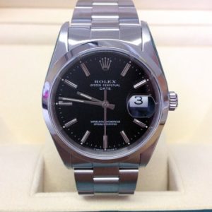 Rolex replica Oyster Perpetual Date 15200 34mm Black Dial orologio assemblato