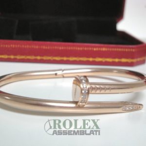 Cartier replica just on clue bracciale oro rosa gioiello assemblato