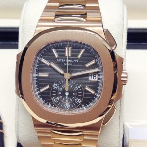 Patek Philippe replica Nautilus 5980/1R-001 Rose Gold orologio assemblato