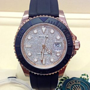 Rolex replica Yacht-Master 40 116655 Rose Gold diamond pave orologio assemblato