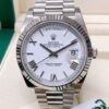Rolex assemblato Day-Date 40 ref. 228239 White Gold white roman dial