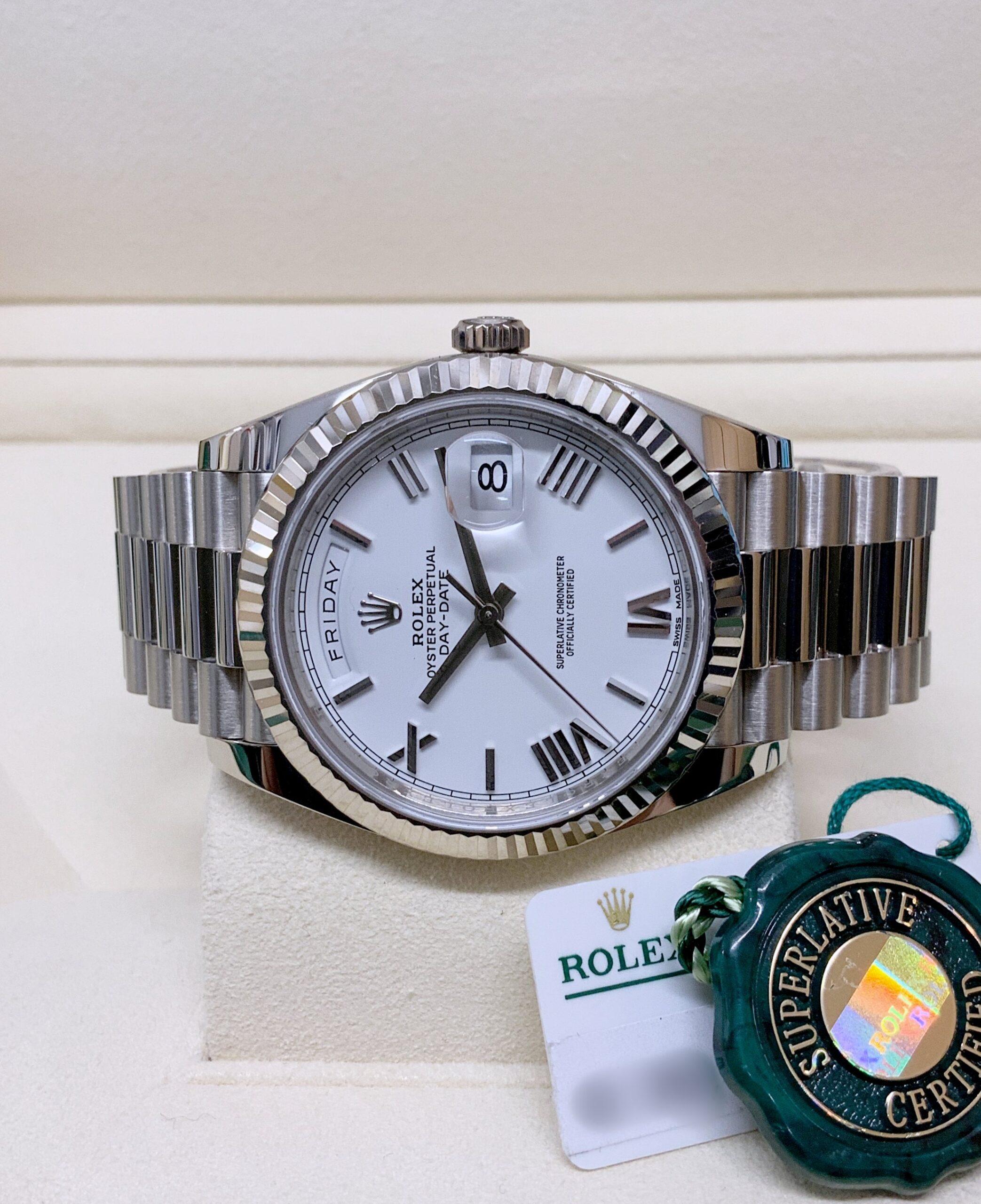 Rolex replica Day-Date 40 228239 White Gold-7