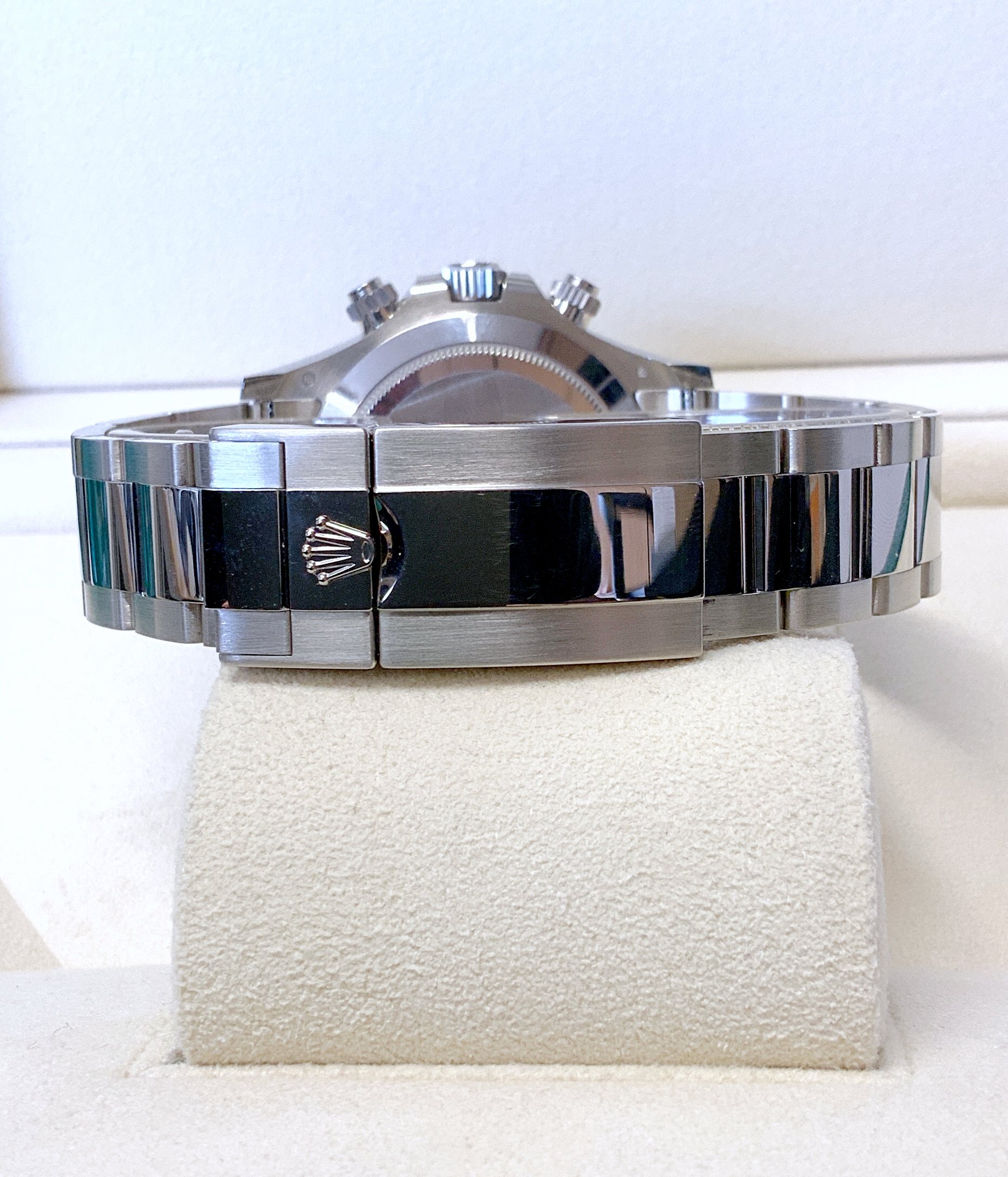 Rolex replica Daytona 116509 White Gold Black Diamond-2