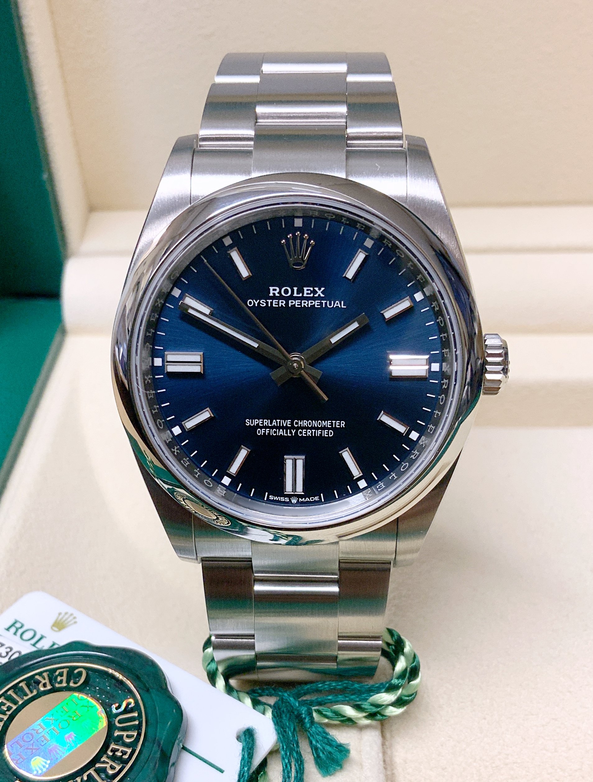 Rolex replica Oyster Perpetual 36 126000 Blue Dial-7
