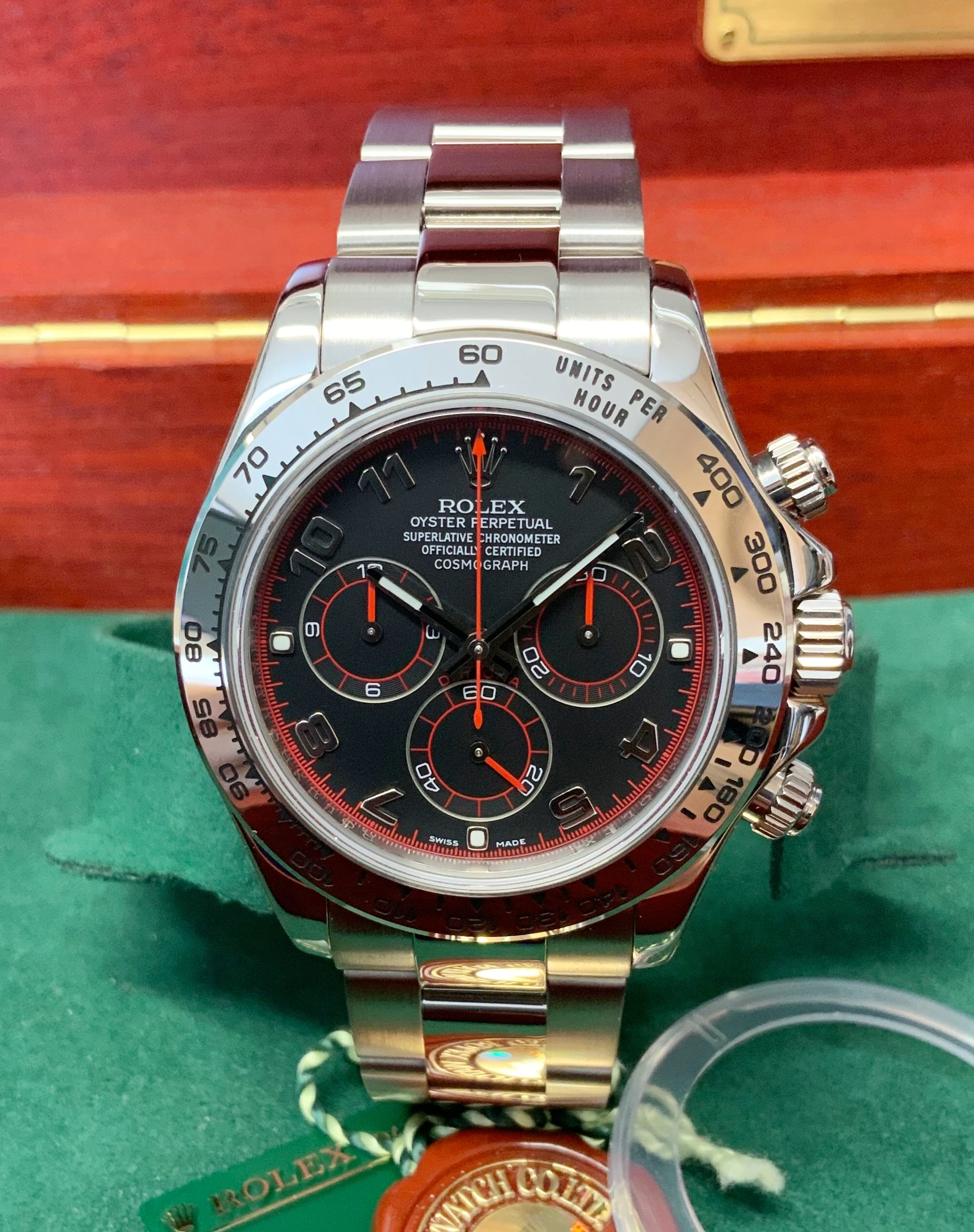 Rolex replica daytona ref. 116509 oro bianco racing dial5