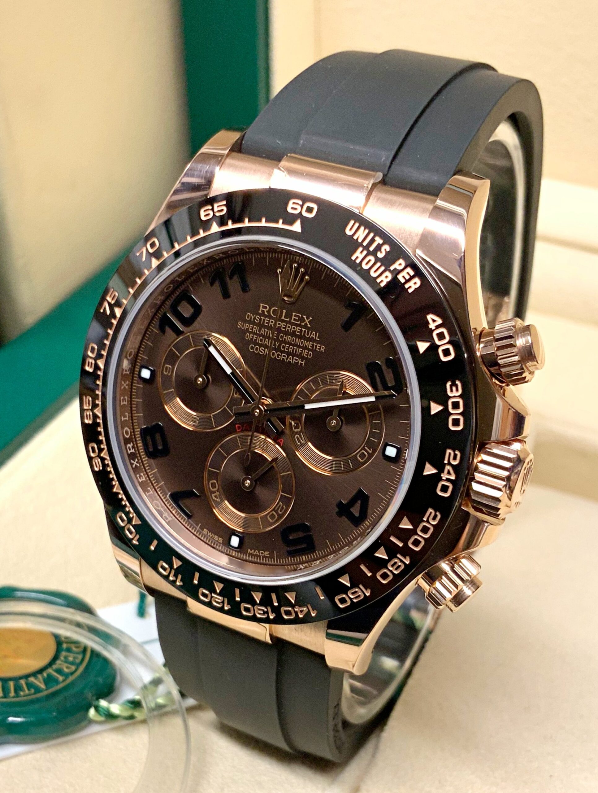 Rolex replica daytona ref. 116515LN chocolate arabic dial1