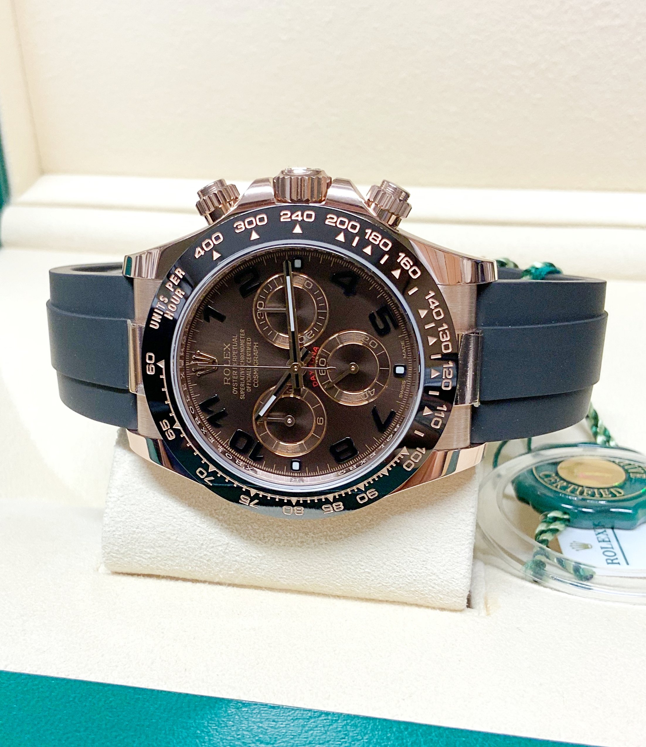 Rolex replica daytona ref. 116515LN chocolate arabic dial2