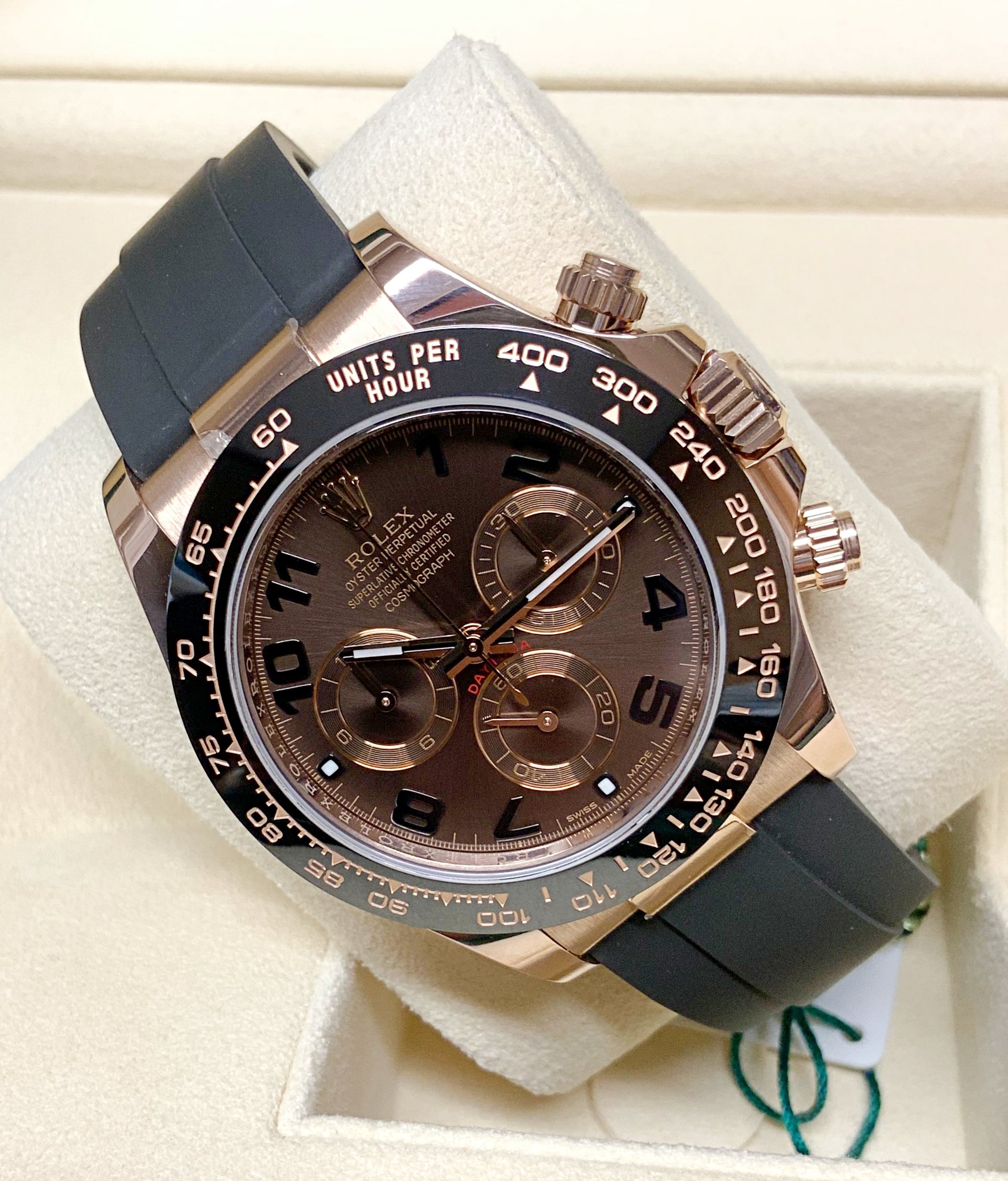 Rolex replica daytona ref. 116515LN chocolate arabic dial4