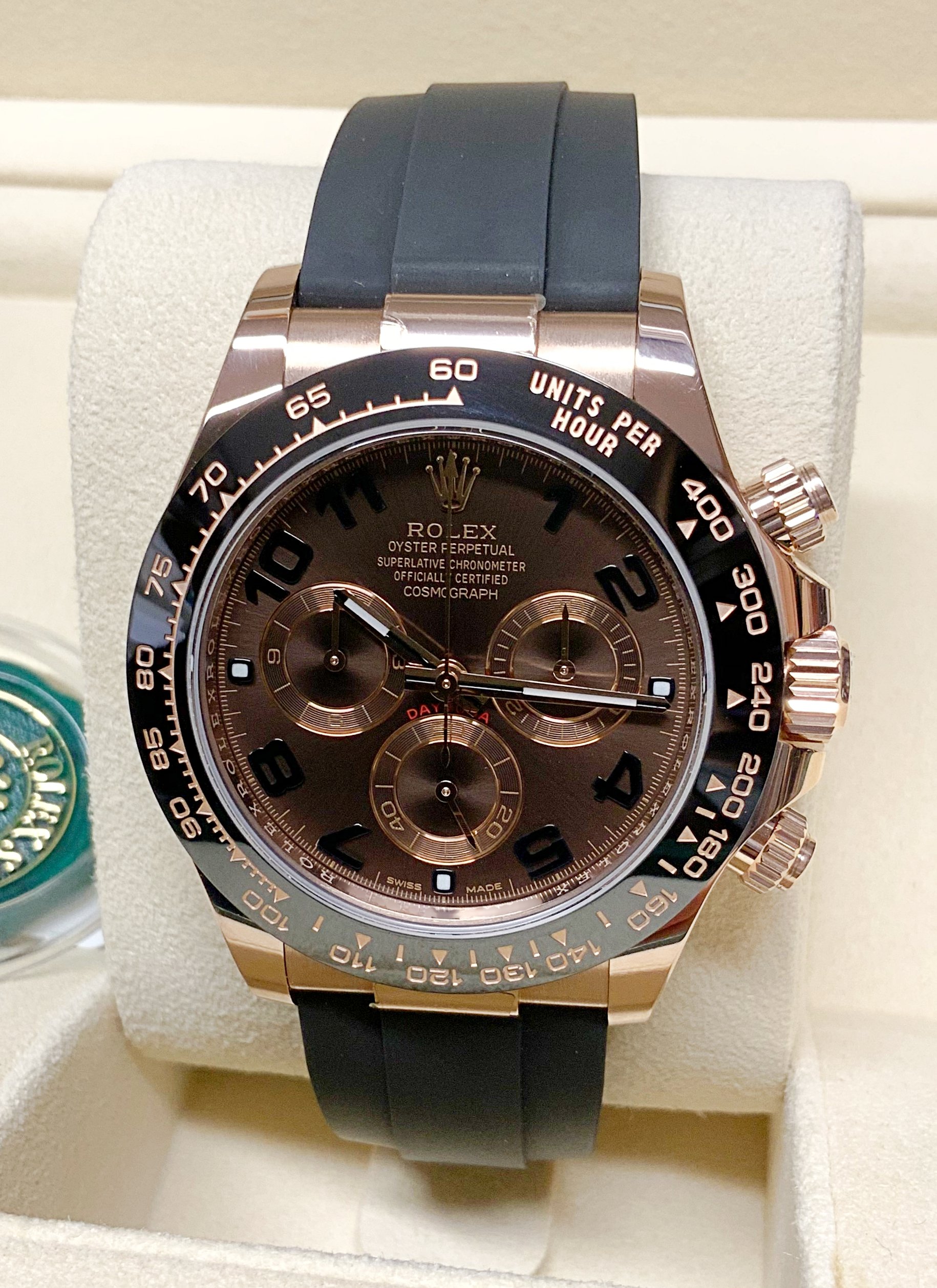 Rolex replica daytona ref. 116515LN chocolate arabic dial5