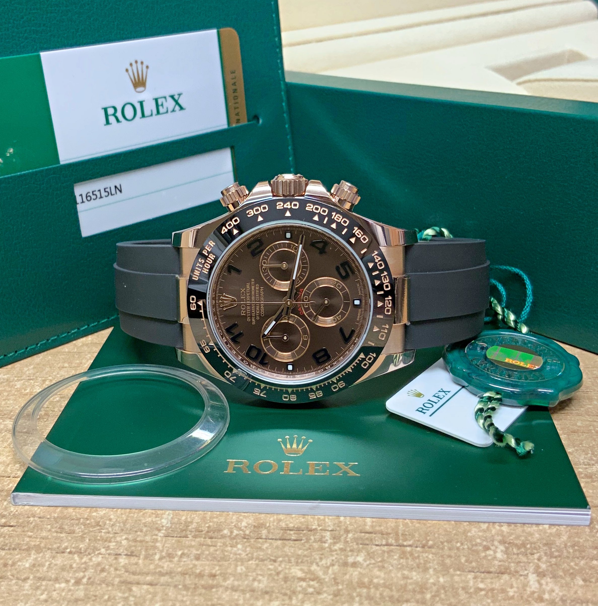 Rolex replica daytona ref. 116515LN chocolate arabic dial6