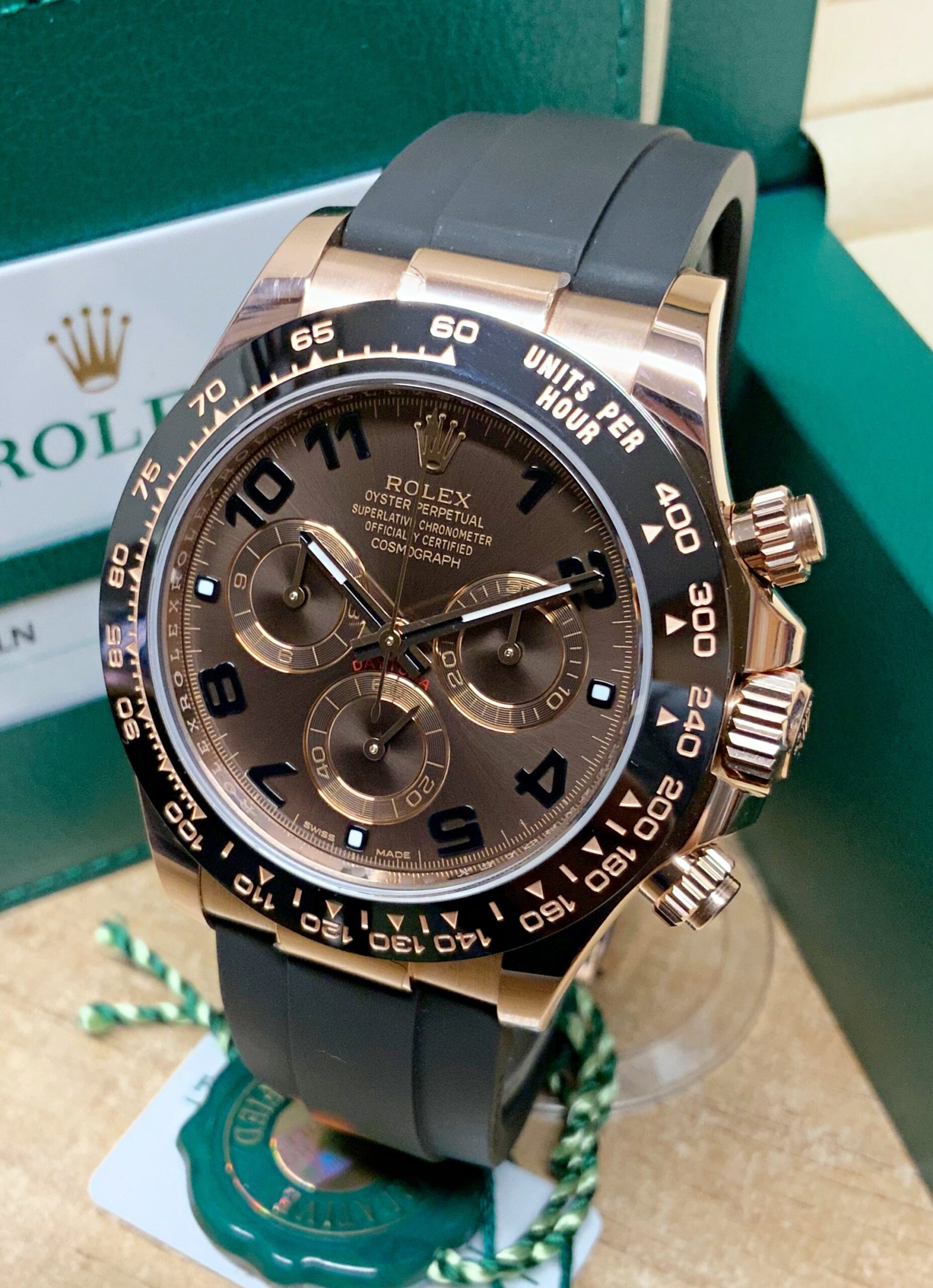 Rolex replica daytona ref. 116515LN chocolate arabic dial7