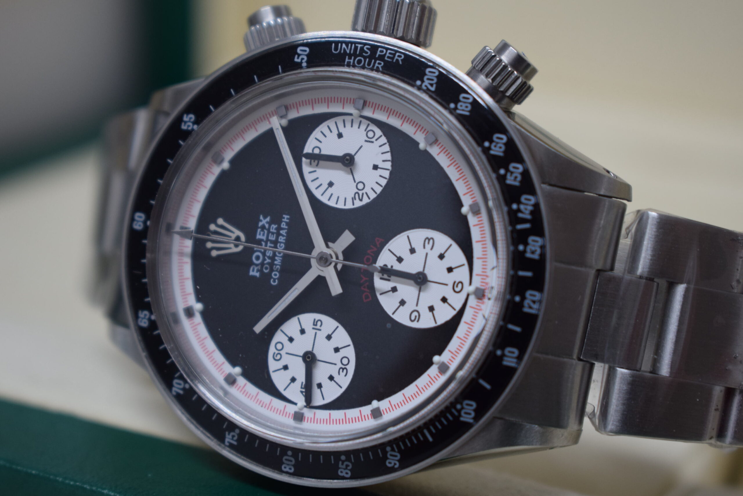 Rolex replica vintage daytona 6240 black dial10