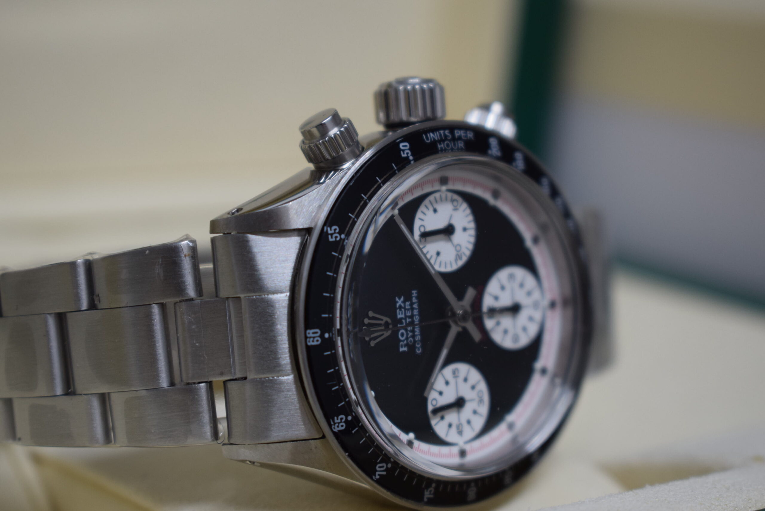 Rolex replica vintage daytona 6240 black dial3