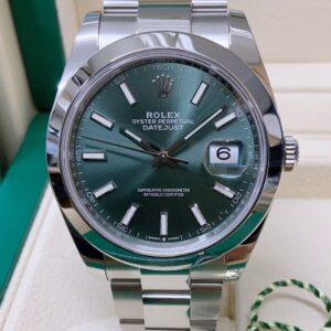 Rolex assemblato Datejust 41 126300 Mint Green Dial