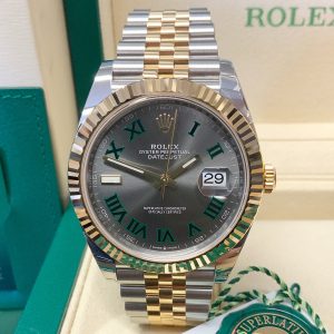 Rolex replica datejust 41 126333 bi-colour wimbledon dial jubilèè orologio assemblato