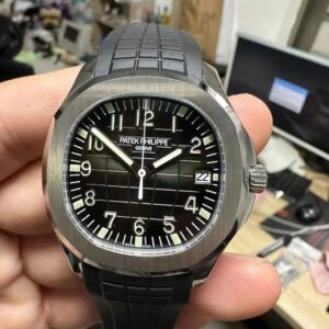 Patek Philippe replica aquanaut 5167A stainless stell black dial