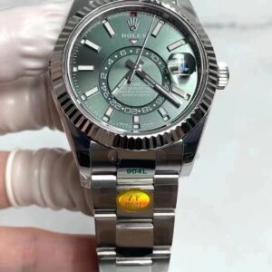 Rolex replica assemblato Sky-Dweller 336934 Green dial