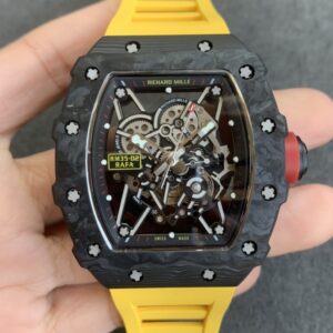 Richard Mille assemblato RM35 Rafa Nadal black carbon yellow strap