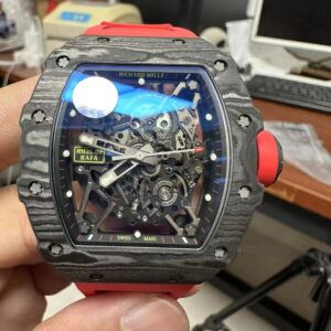 Richard Mille assemblato RM35 Rafa Nadal black carbon red strap