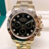 Rolex replica Daytona 116508 Yellow Gold Black diamond Dial orologio assemblato