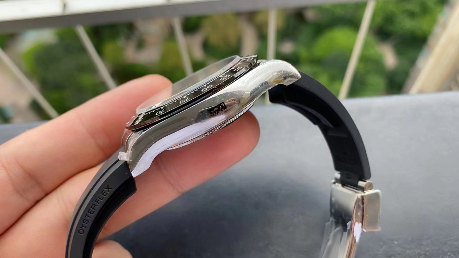 Rolex replica daytona 116519 meteorite white gold5