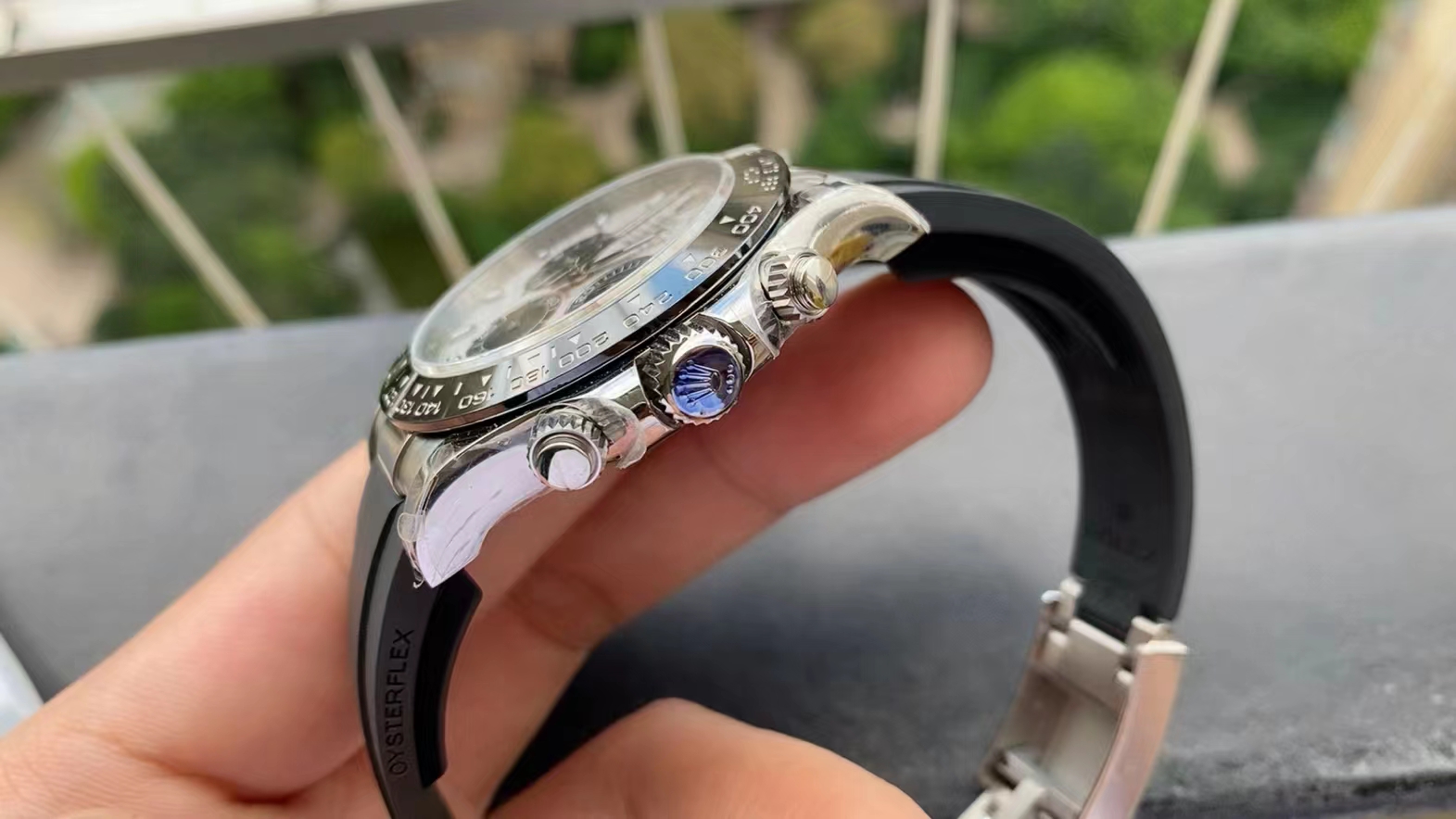 Rolex replica daytona 116519 meteorite white gold8